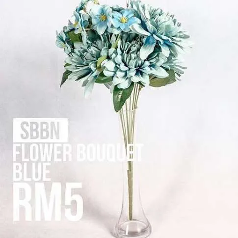 (CYB) Flower Bouquet - Blue
