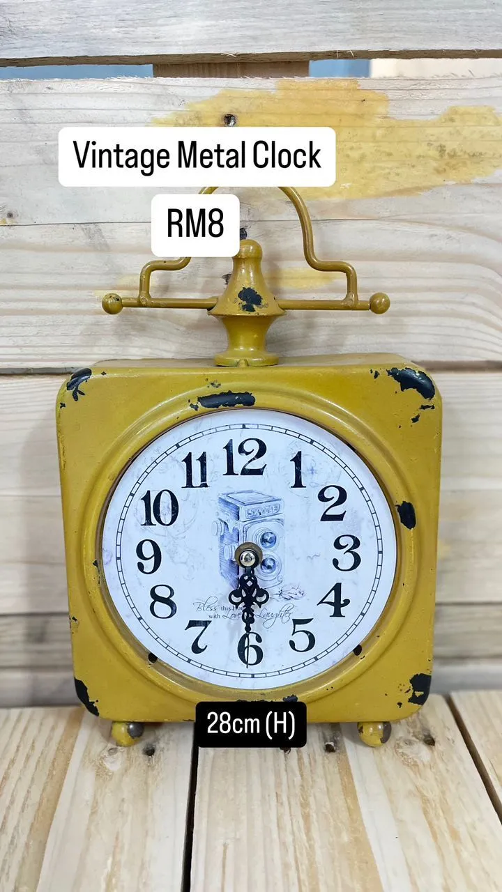 Vintage Metal Clock