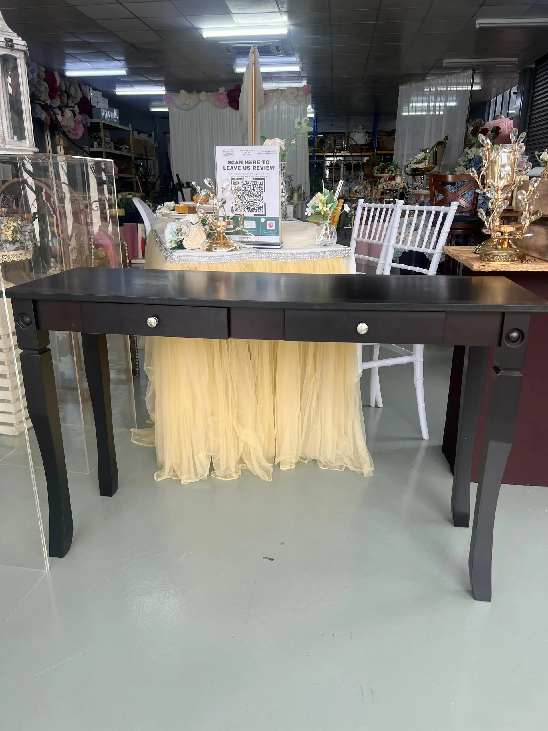 Console Table Dark Chestnut