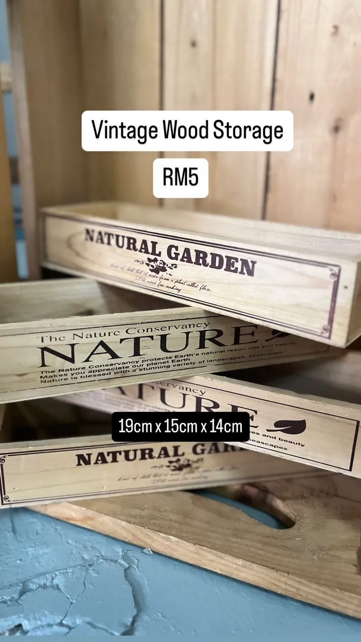 Vintage Wood Storage 