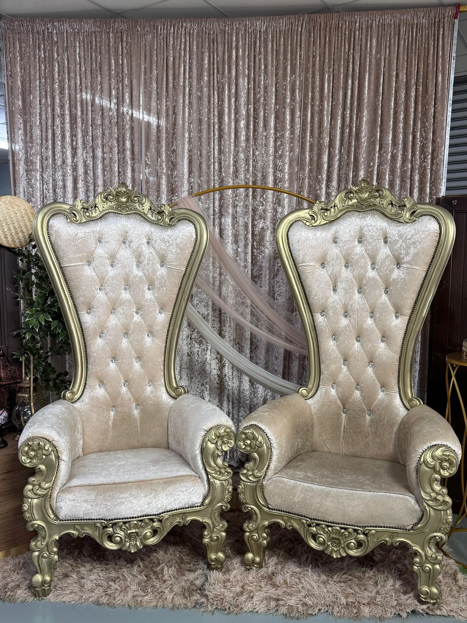 Kerusi Pengantin Gold Set of 2 M