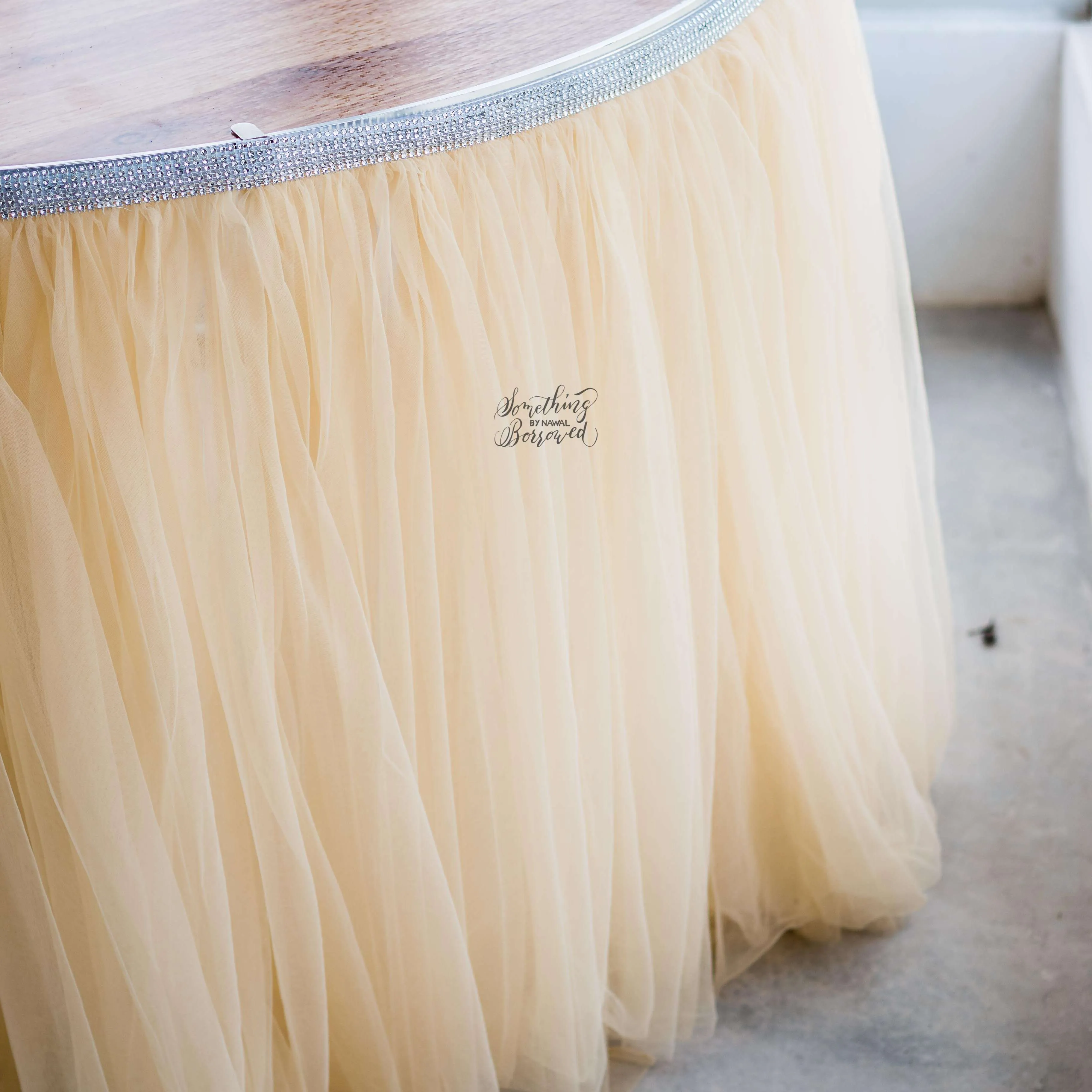 Tutu Table Skirt Light peach