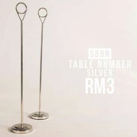 (CYB) Table Number Ring Silver