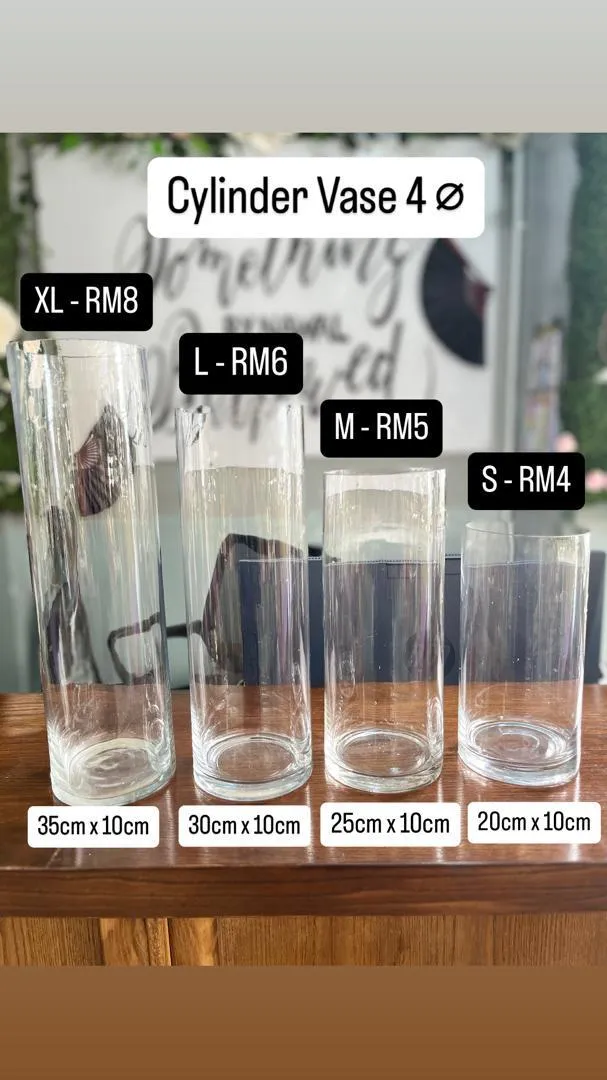 (CYB) Cylinder Vase 4 Ø