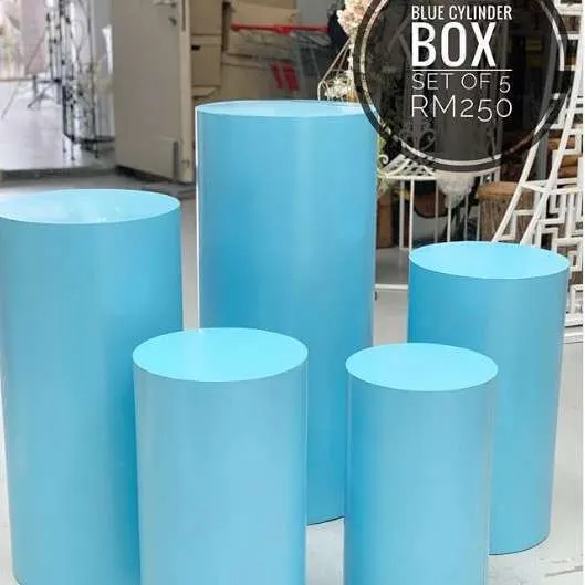 (CYB) Blue Cylinder Box