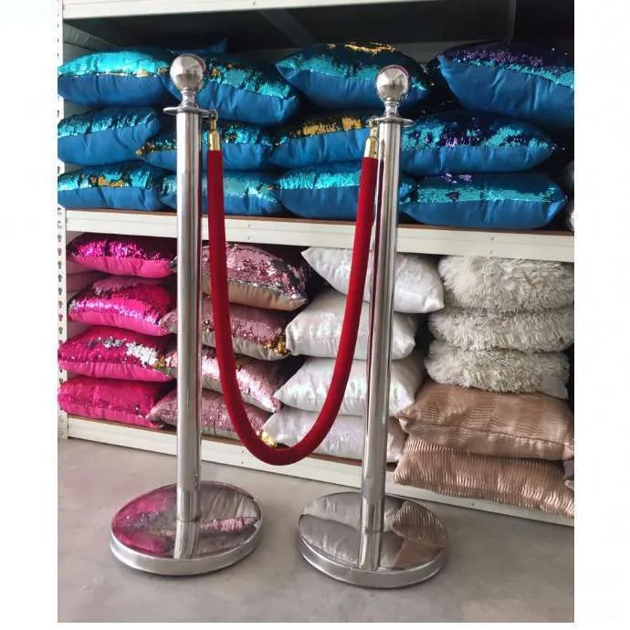 Queue Stand Barrier Silver