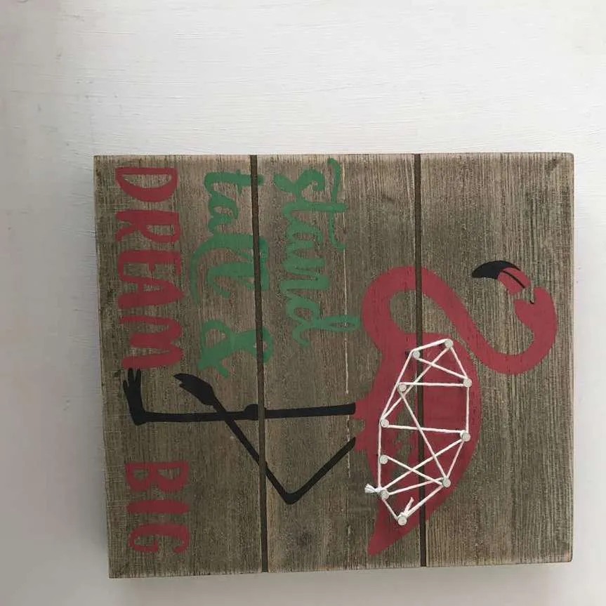 Wooden Frame (Flamingo)