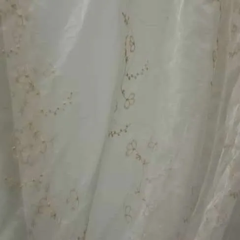 Netting Cream Floral 10mtr