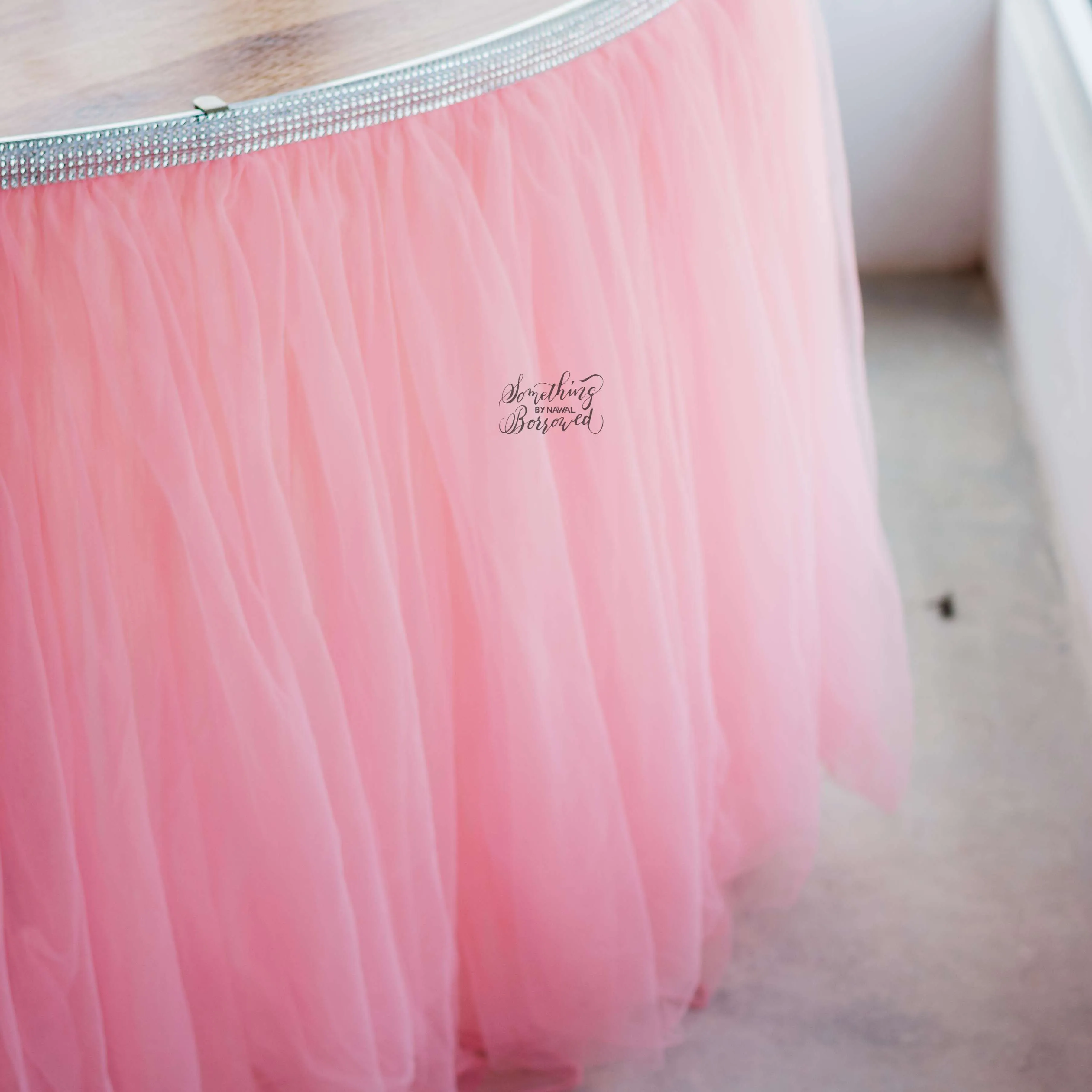 Tutu Table Skirt Pink