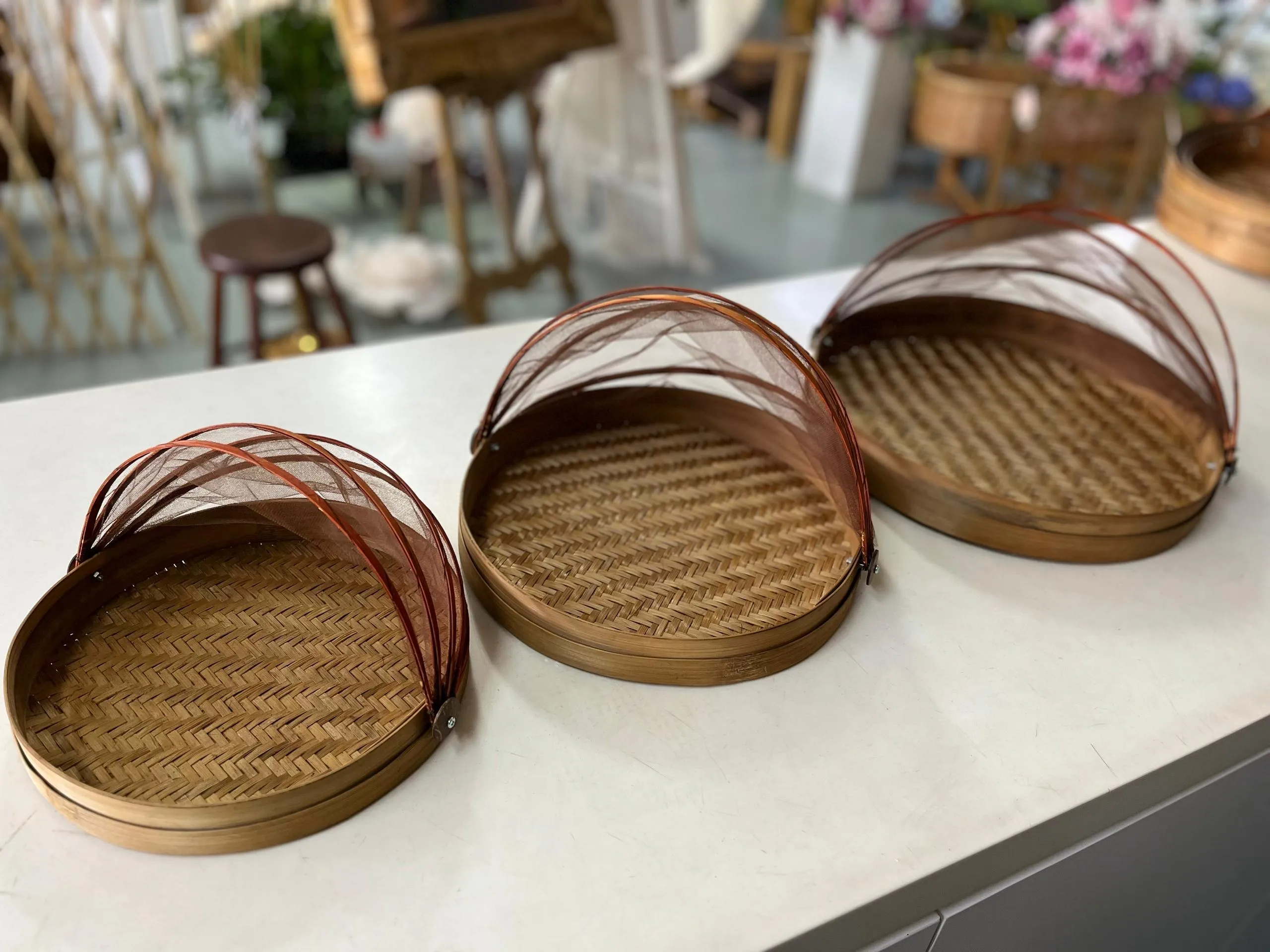 (SM) Wood Food Cover