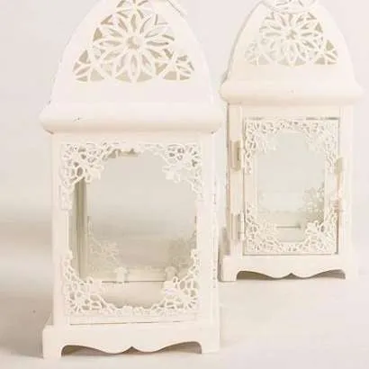 (CYB) Candle Lantern Small White