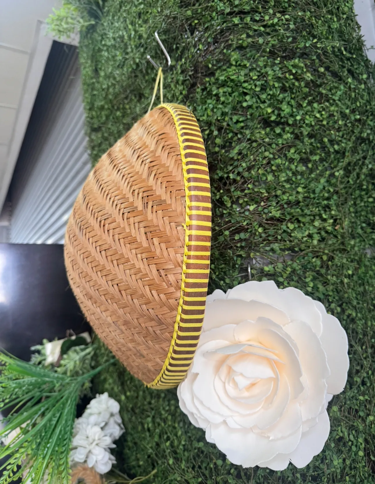 Nyiru tampi Bulat kuning L 36cm