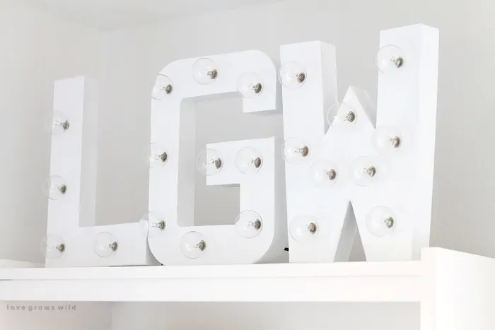 Marquee Alphabet WHITE
