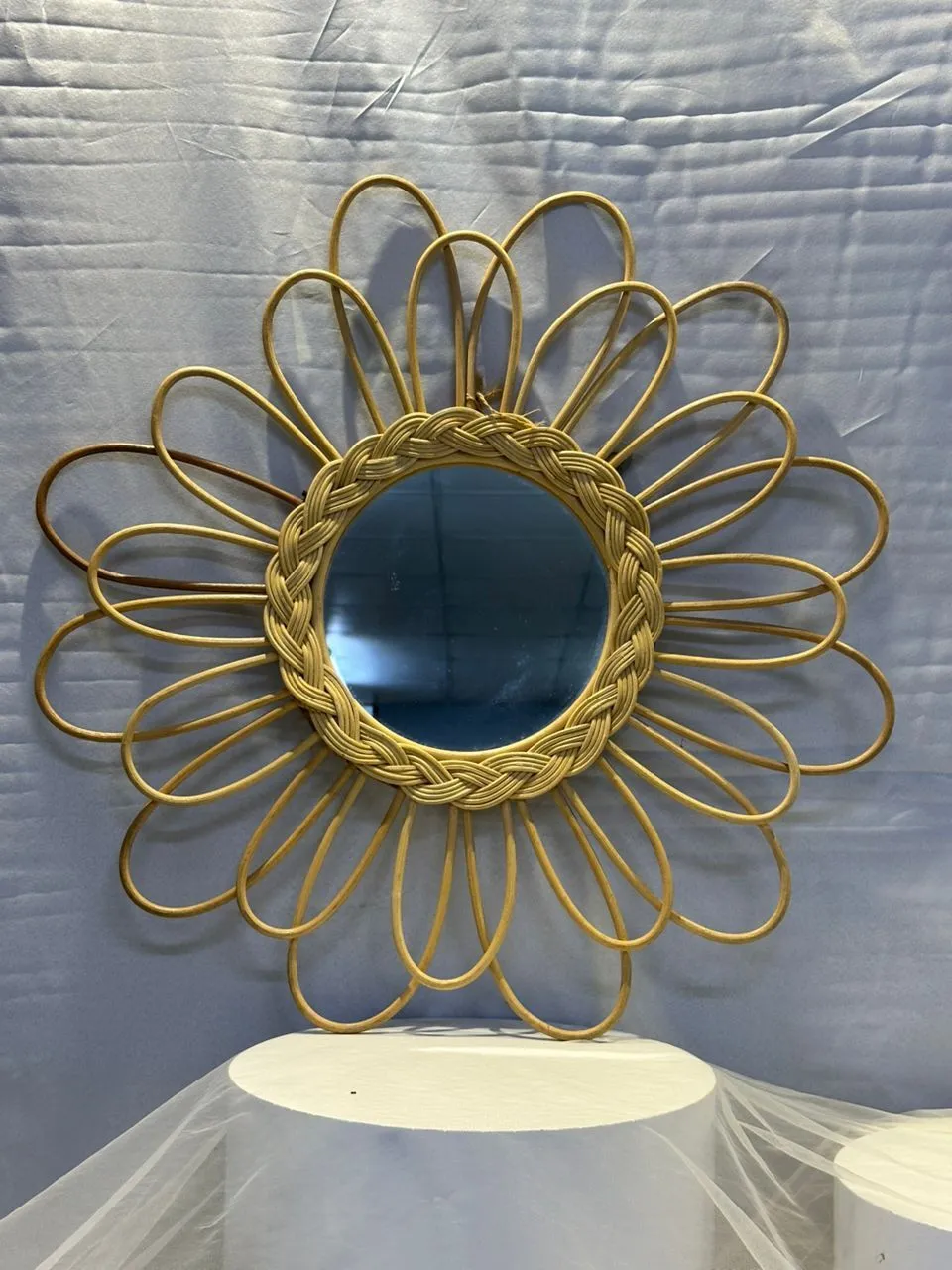 Rattan Mirror Flower Braid