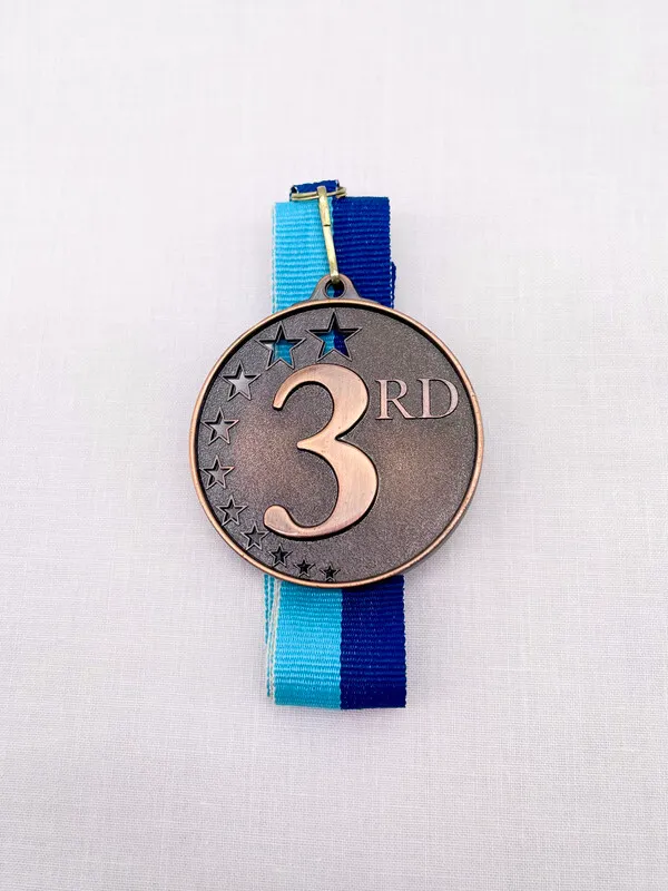 Bronze '3rd' Medal on Ribbon