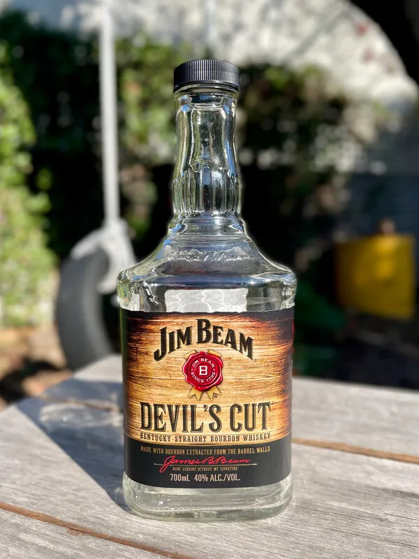 Jim Bean "Devil's Cut" Whiskey Bottle 700mL