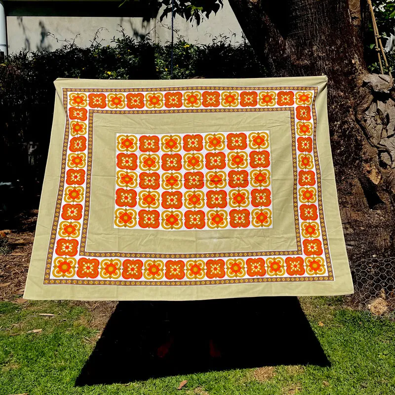 Psychedelic Patterned Tablecloth