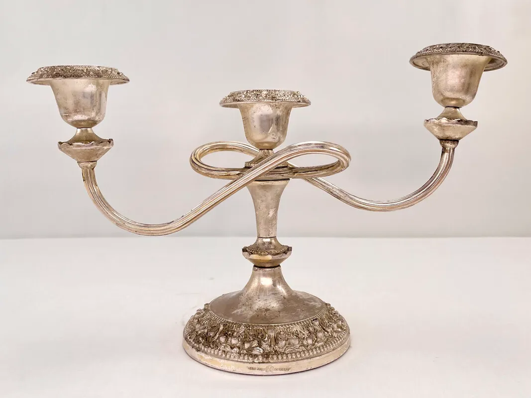 Edwardian Style Three-Pronged Candelabra