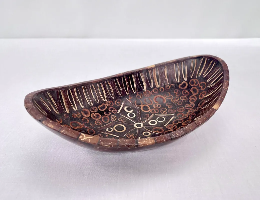 Patterned Oval Dish