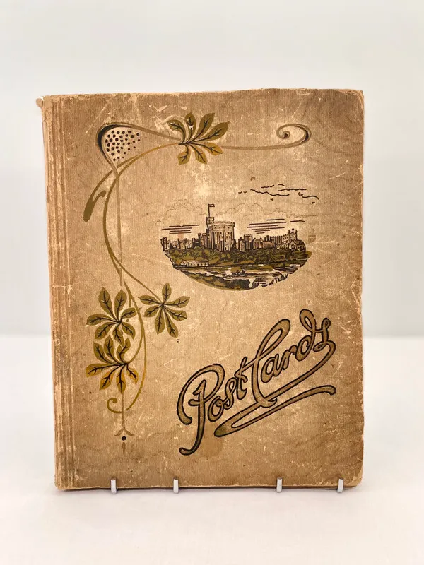 Postcard Album with Old Postcards