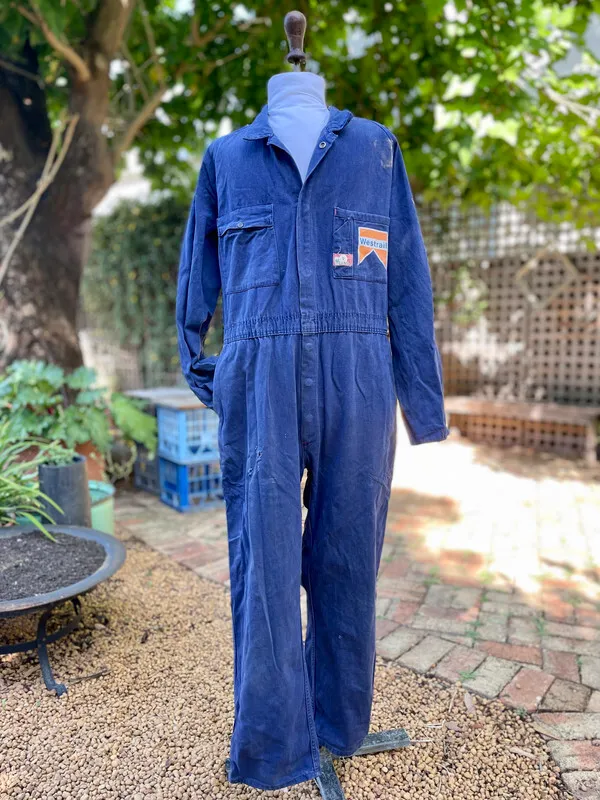 Navy Long-Sleeve Westrail Boiler Suit
