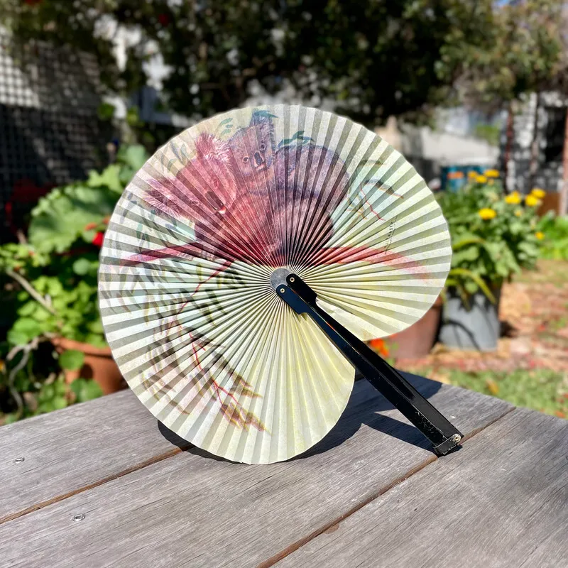 Folding Hand Fan with Koala Design