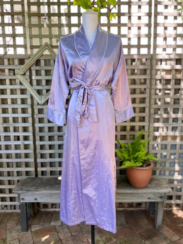 Purple Robe with Shawl Collar