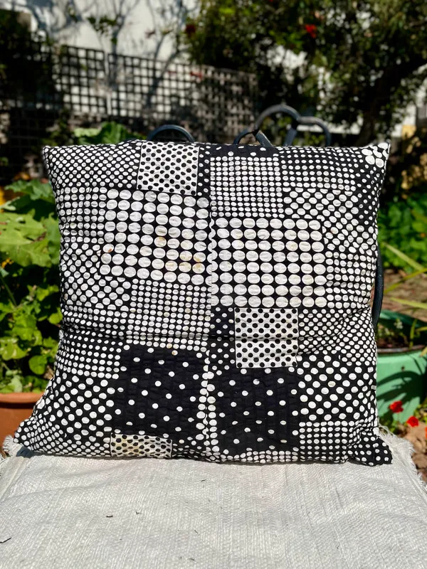 Vintage Polka Dot Cushion