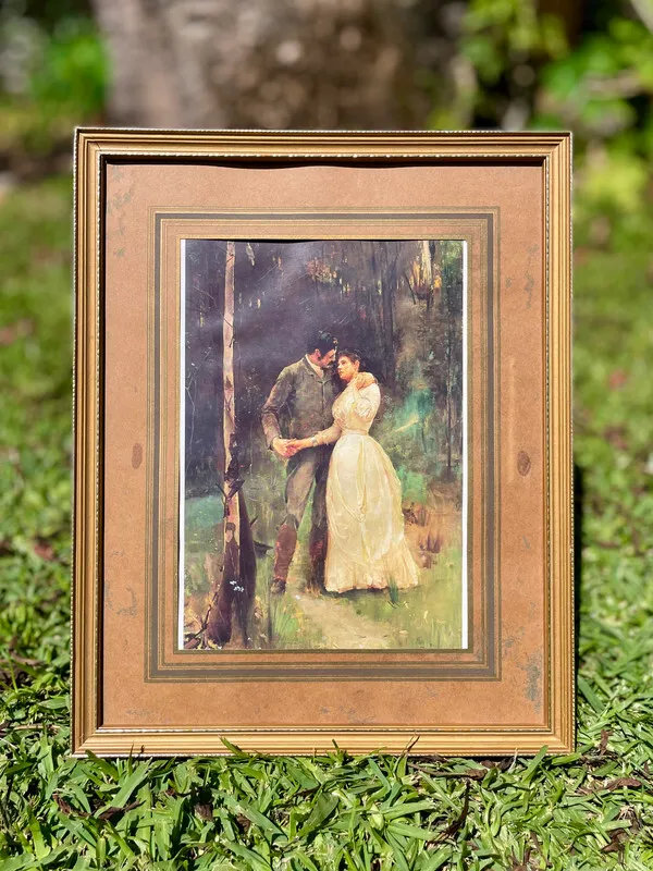 Gold/Brown Picture Frame