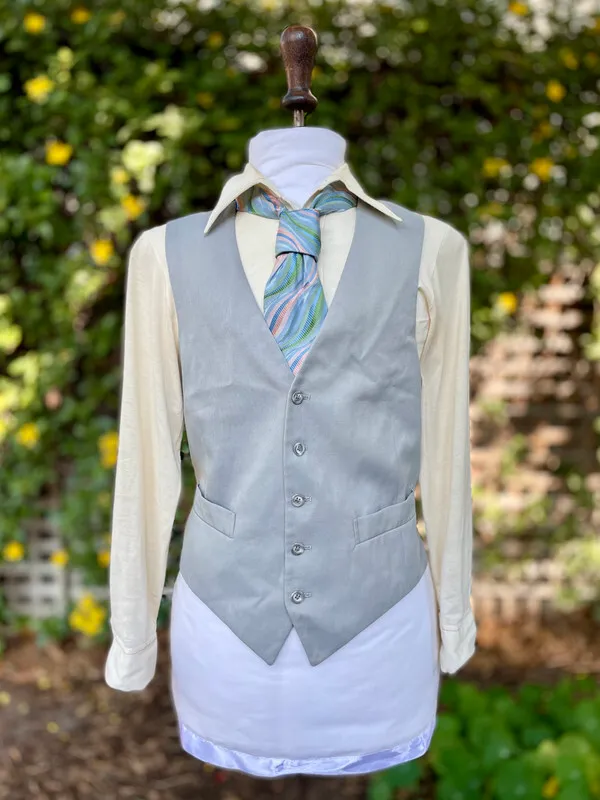 Grey Waistcoat with Pockets