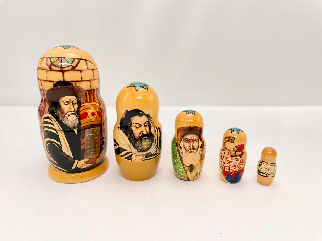 Matryoshka/Russian Nesting Doll with Jewish Imagery