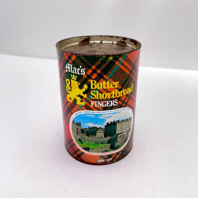Vintage "Mac's Butter Shortbread Fingers" Tin