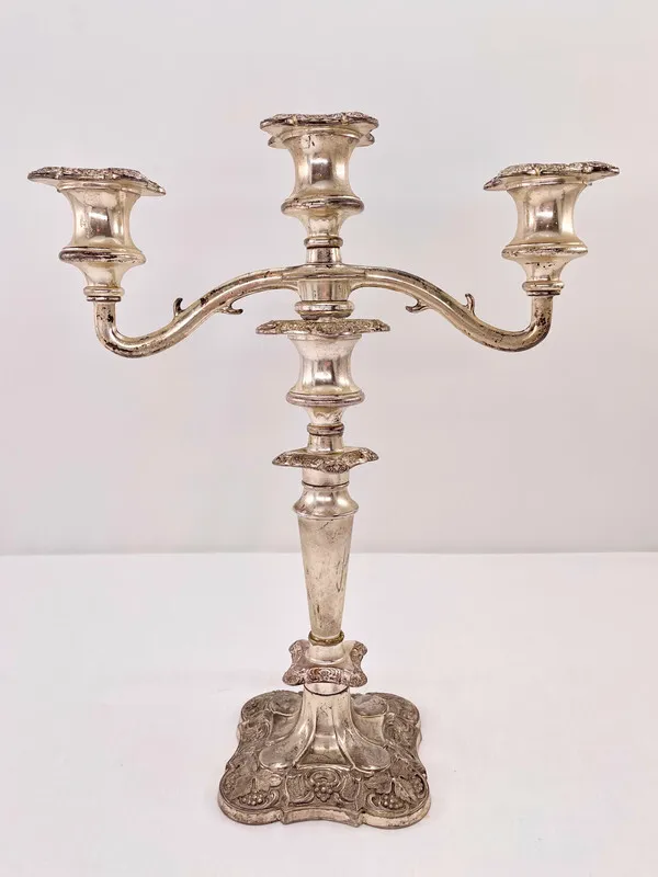Victorian Style Three-Pronged Candelabra