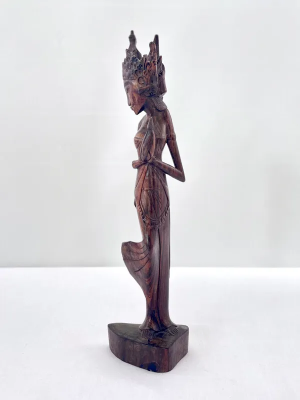 South-East Asian Carved Wooden Figurine