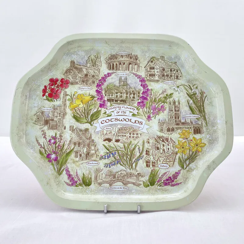 'Country flowers of the Cotswolds" Serving Tray