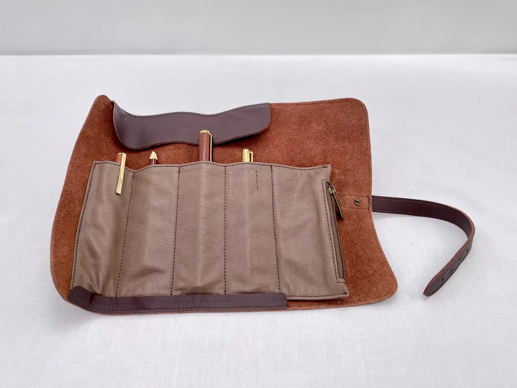 Leather Pencil/Travel Sewing Case