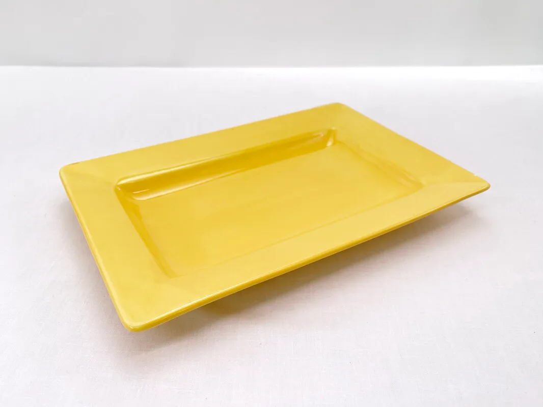 Yellow Rectangular Dish