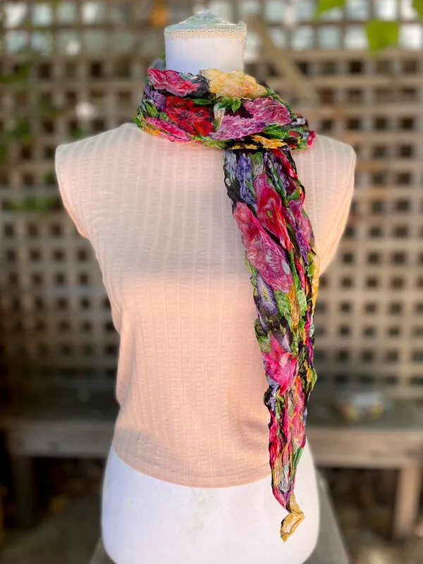 Floral Square Scarf