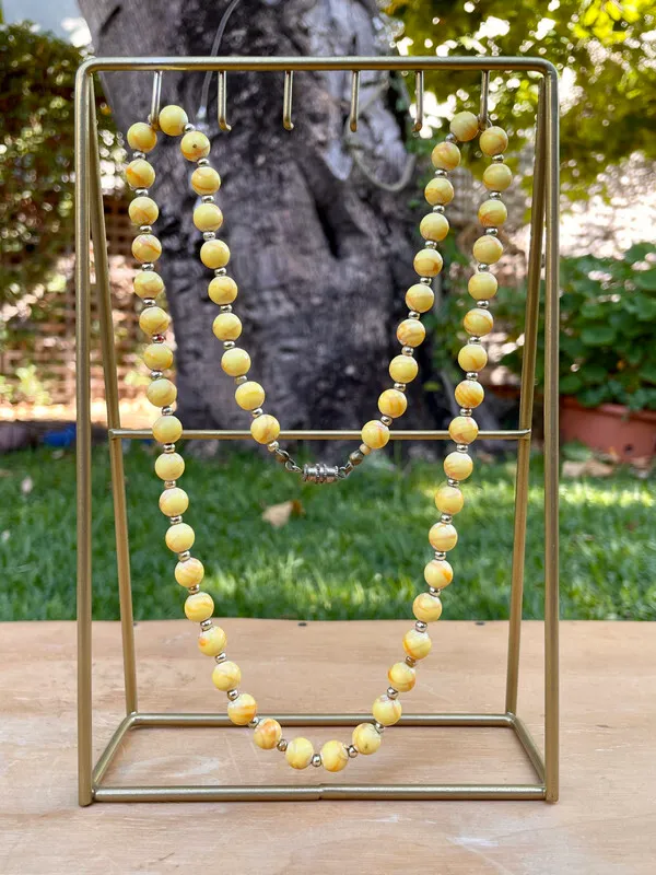 Yellow Beaded Necklace