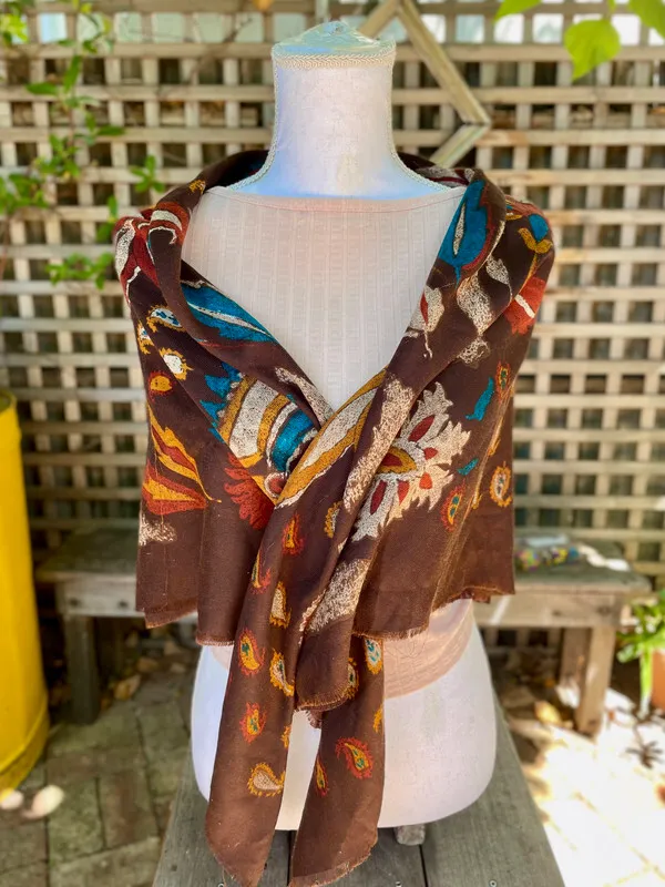 Brown Paisley Shawl