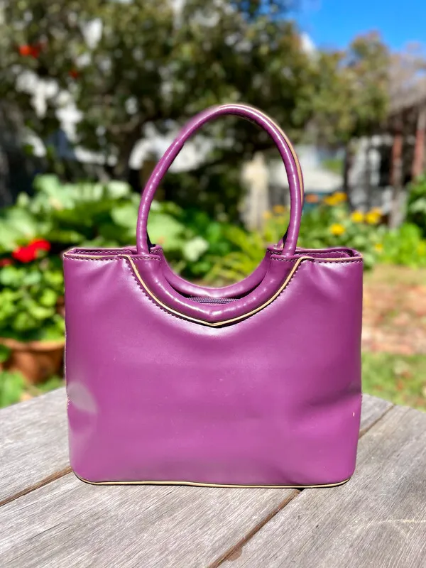 Purple Mini Tote Handbag