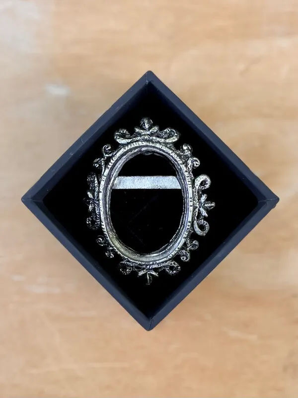 Silver Brooch for Cameo or Portrait Pin