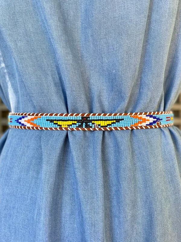Thin Beaded Belt