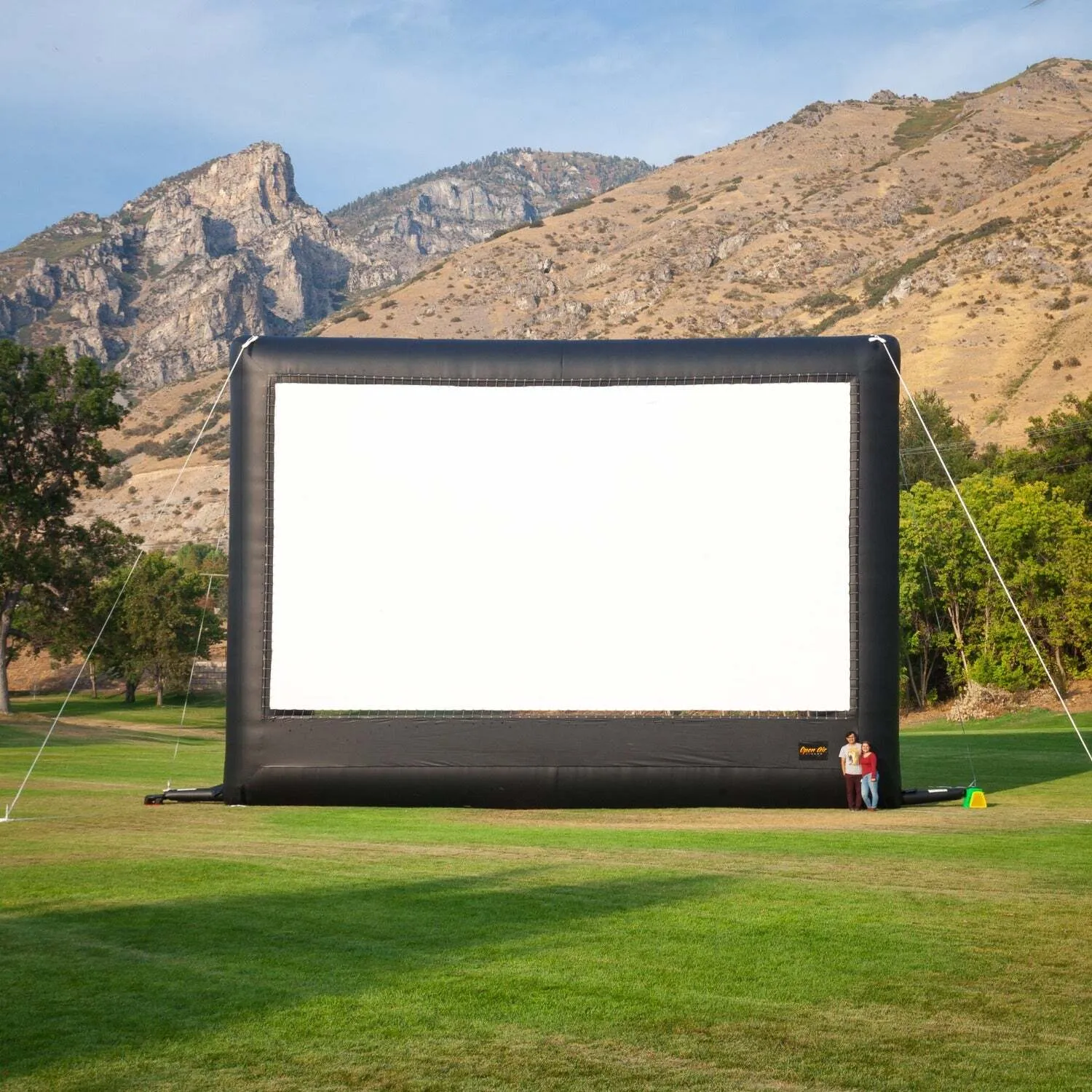 Movie screens, projectors and sound equipment 