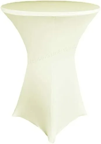 32in Cocktail Table Stretch Linen (Ivory)