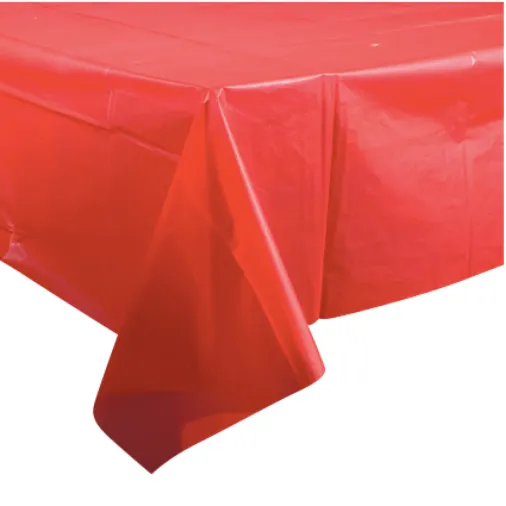 Plastic Table Cover (Red) 54in x 108in 