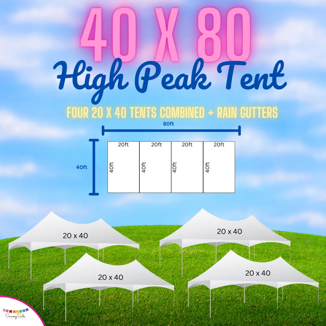 40x80 High Peak Frame Tent 