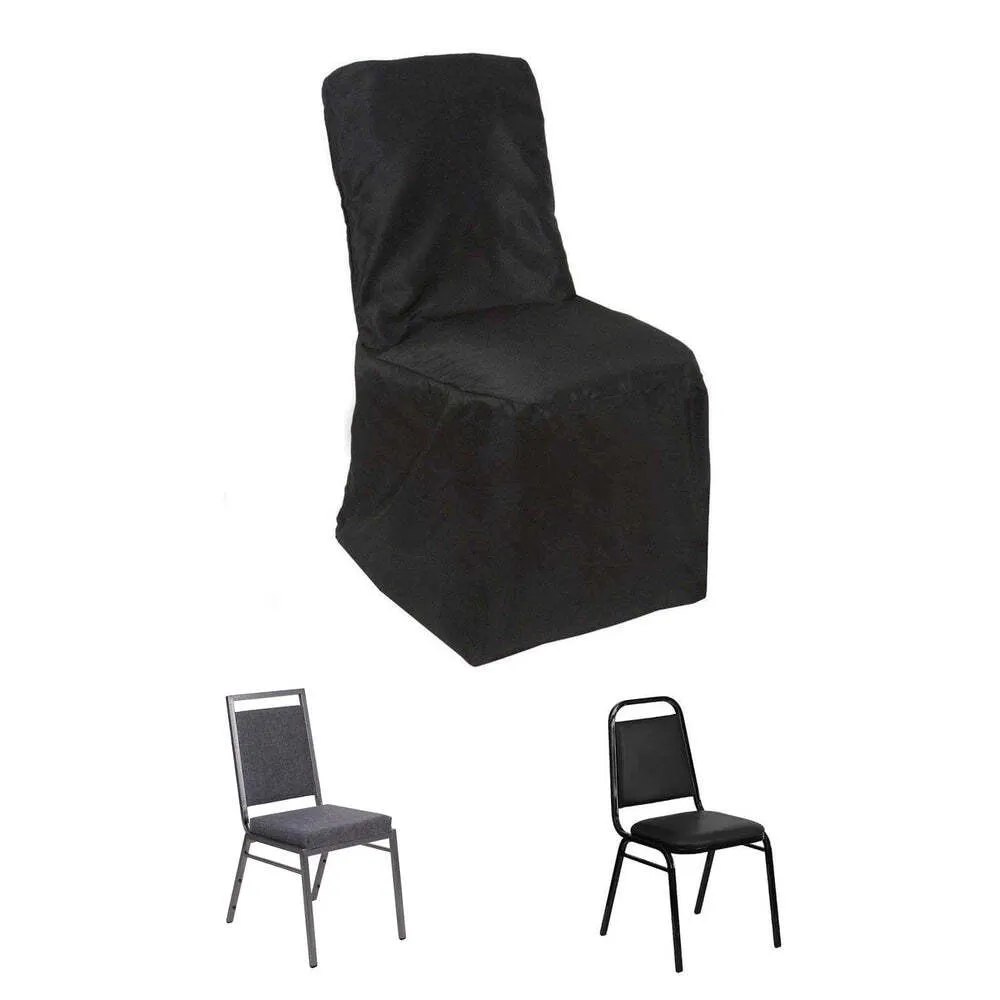 Chair Cover - (Black) - Polyester SET OF 5