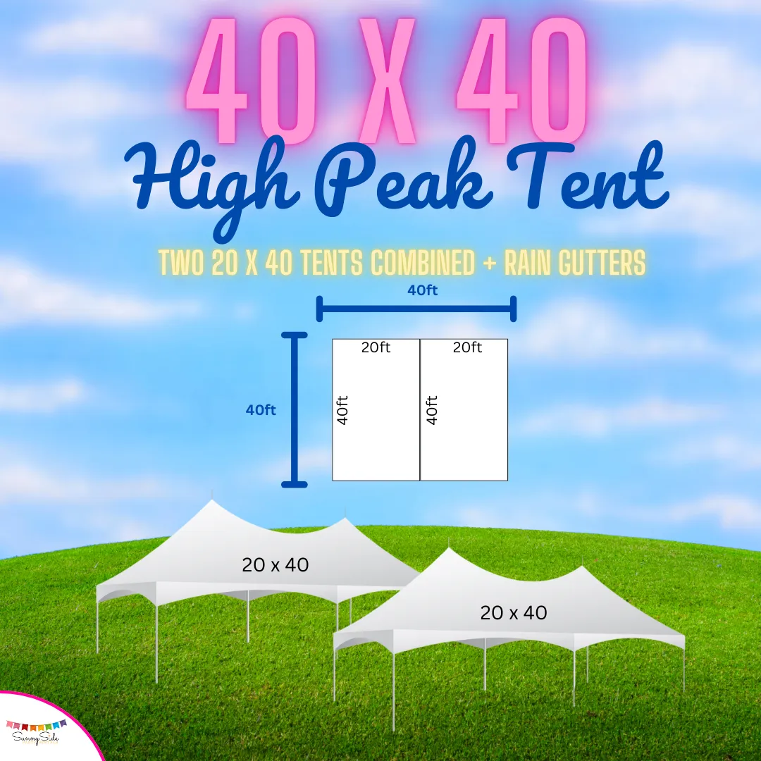 40x40 High Peak Frame Tent 