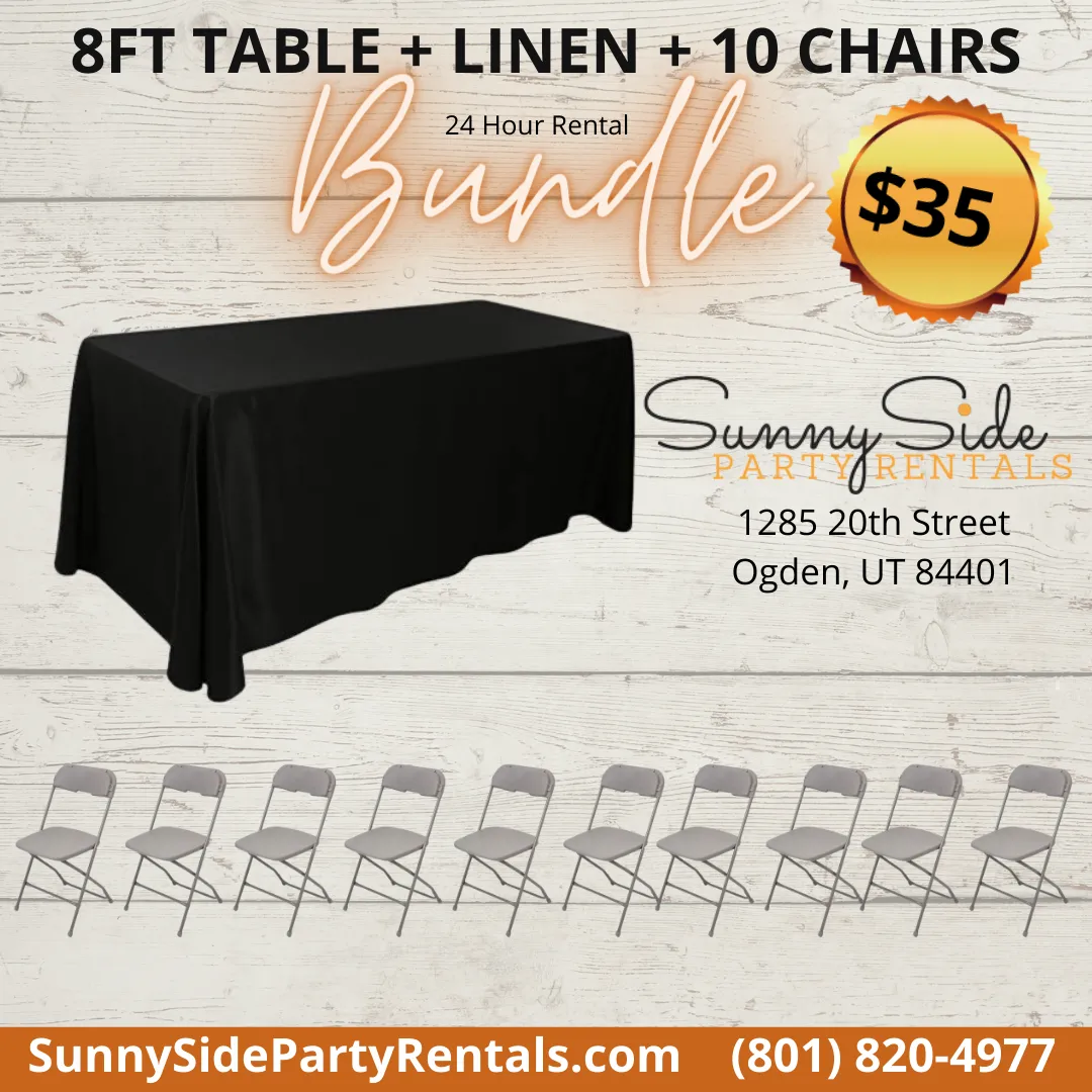 8ft Table Bundle 